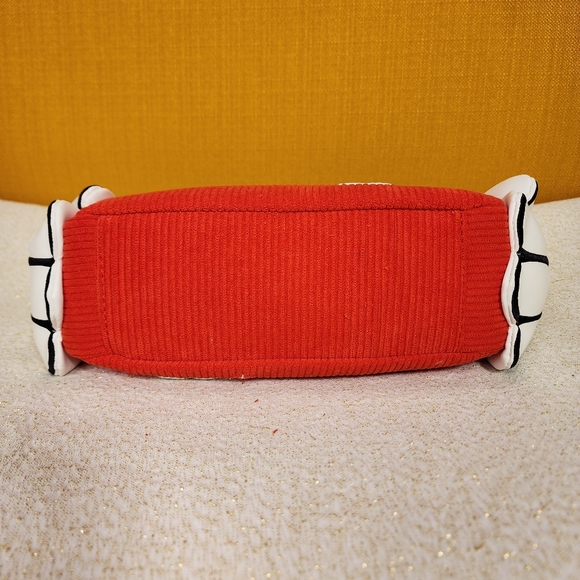 Loungefly Disney 100th Mickey Hands Gloves Red Corduroy Crossbody Handbag NEW - Picture 8 of 11